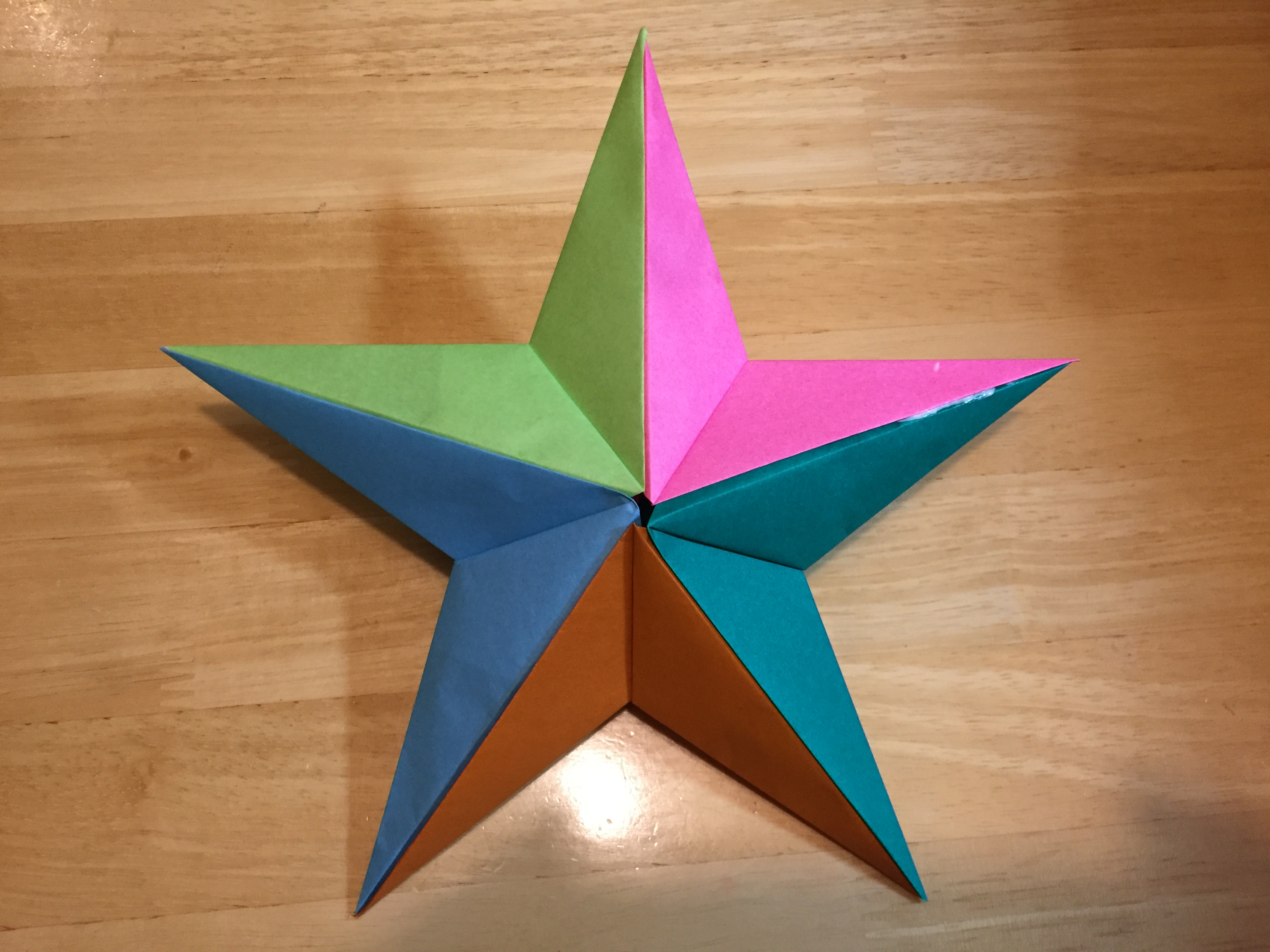 【折り紙】立体的な星の作り方 | Monroes craft